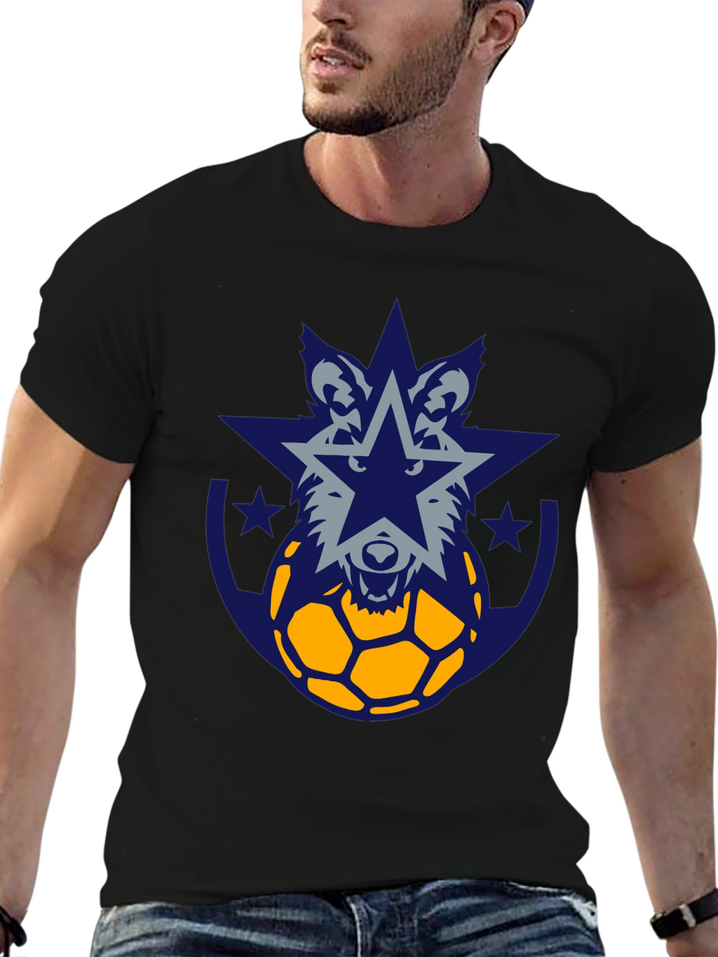 Wolf Star Soccer Graphic Tee