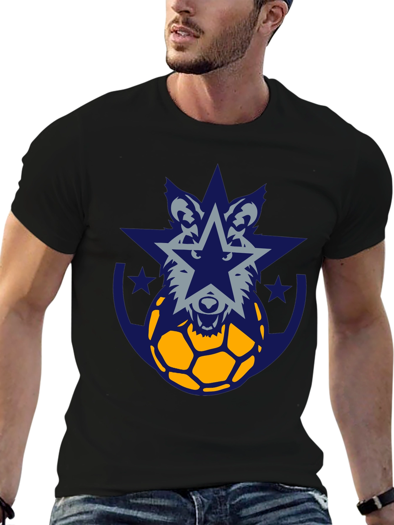 Wolf Star Soccer Graphic Tee
