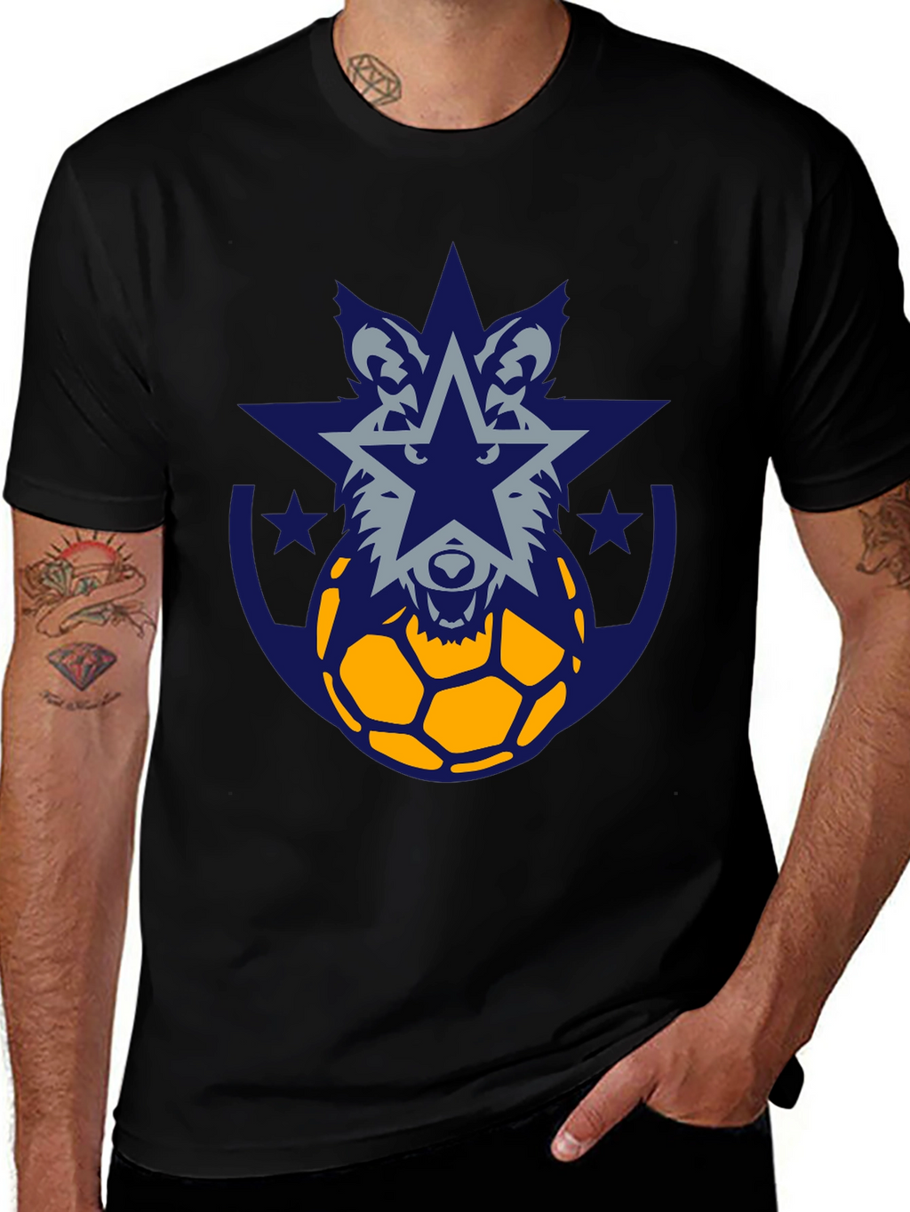 Wolf Star Soccer Graphic Tee