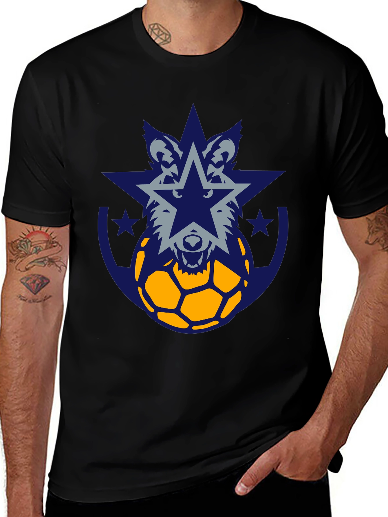 Wolf Star Soccer Graphic Tee