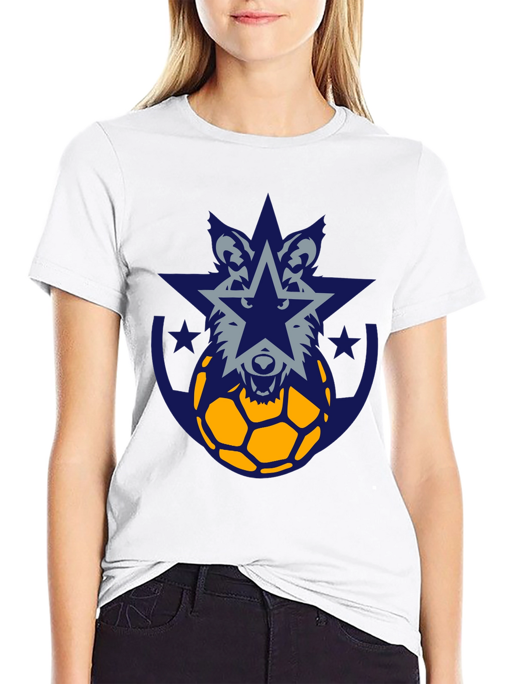 Wolf Star Soccer Graphic Tee