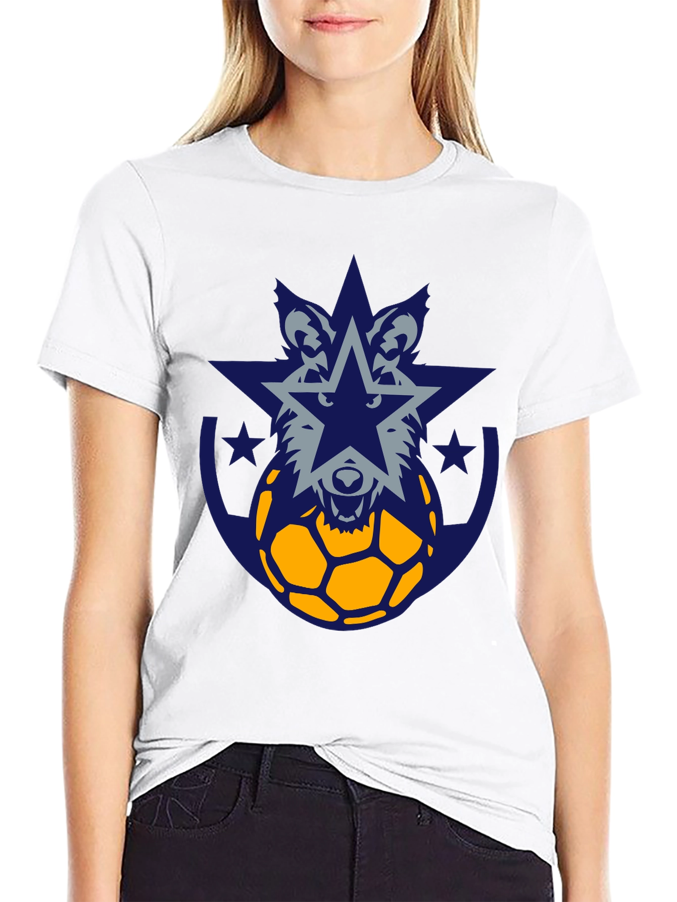 Wolf Star Soccer Graphic Tee