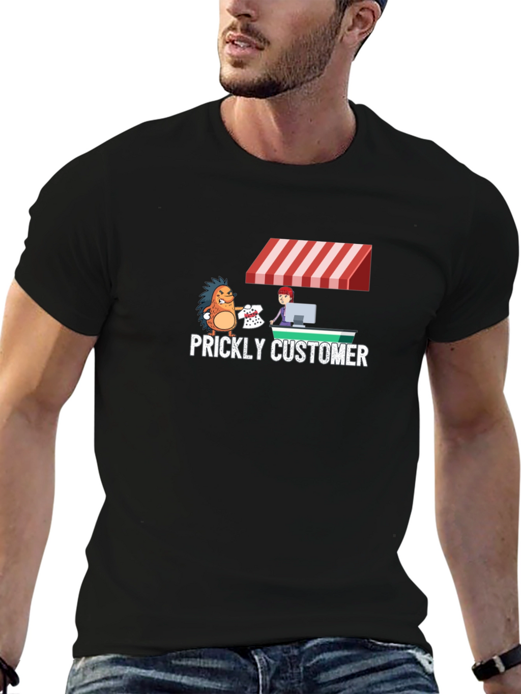 Prickly Customer Graphic T-Shirt