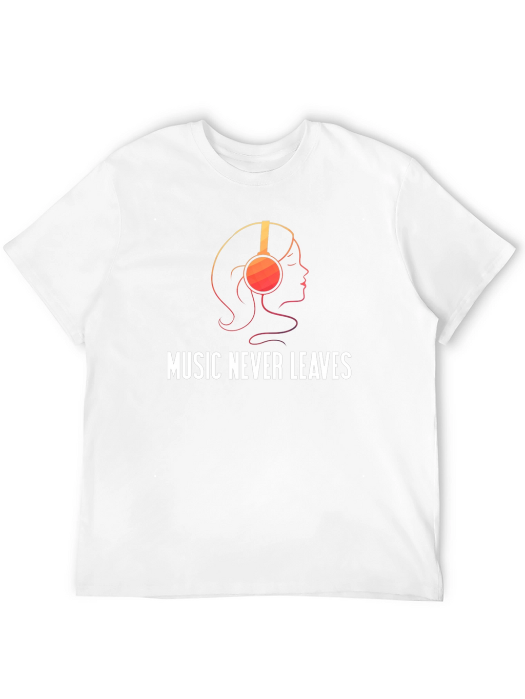 Music Never Leaves Black Graphic Tee