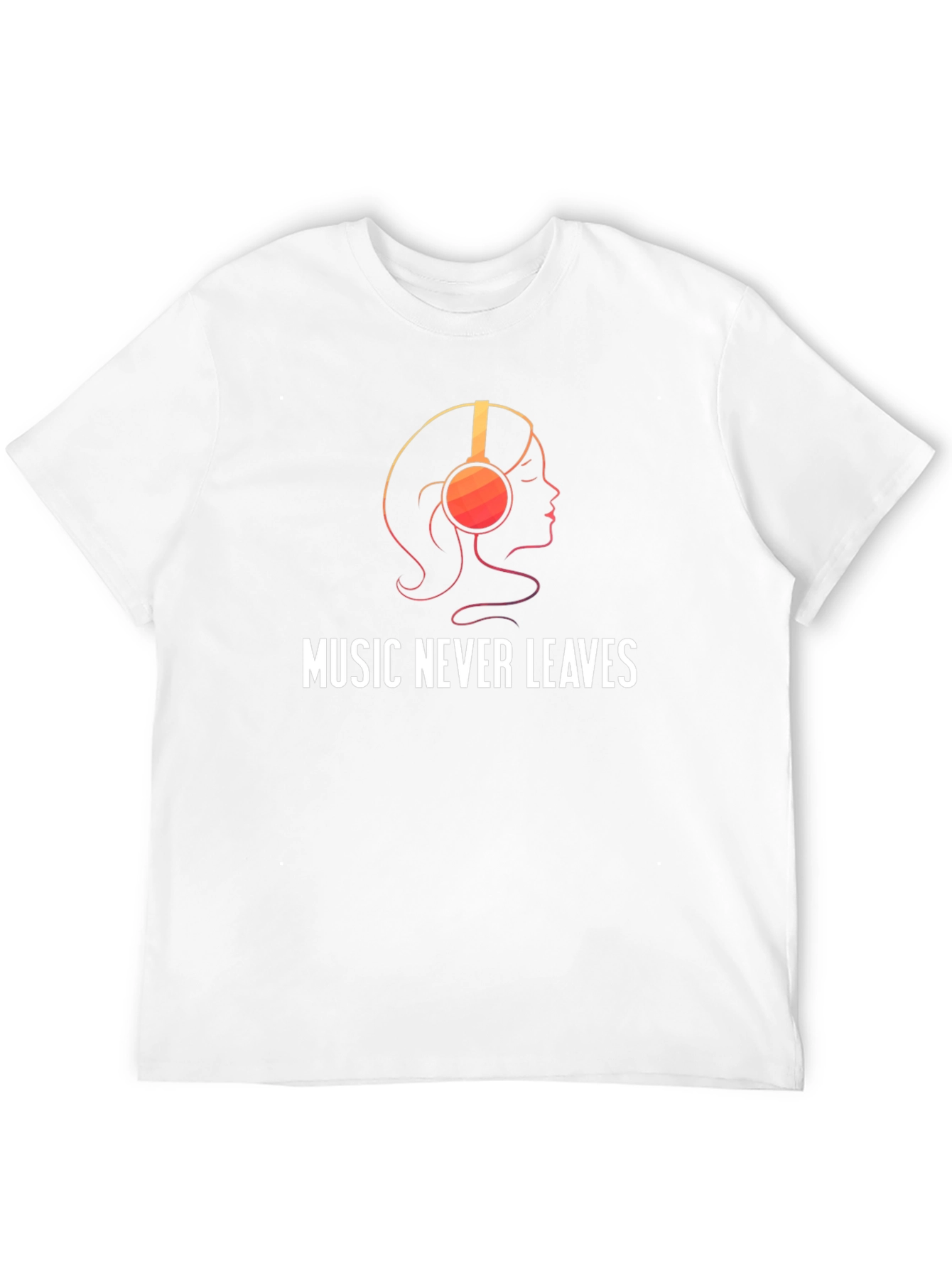 Music Never Leaves Black Graphic Tee