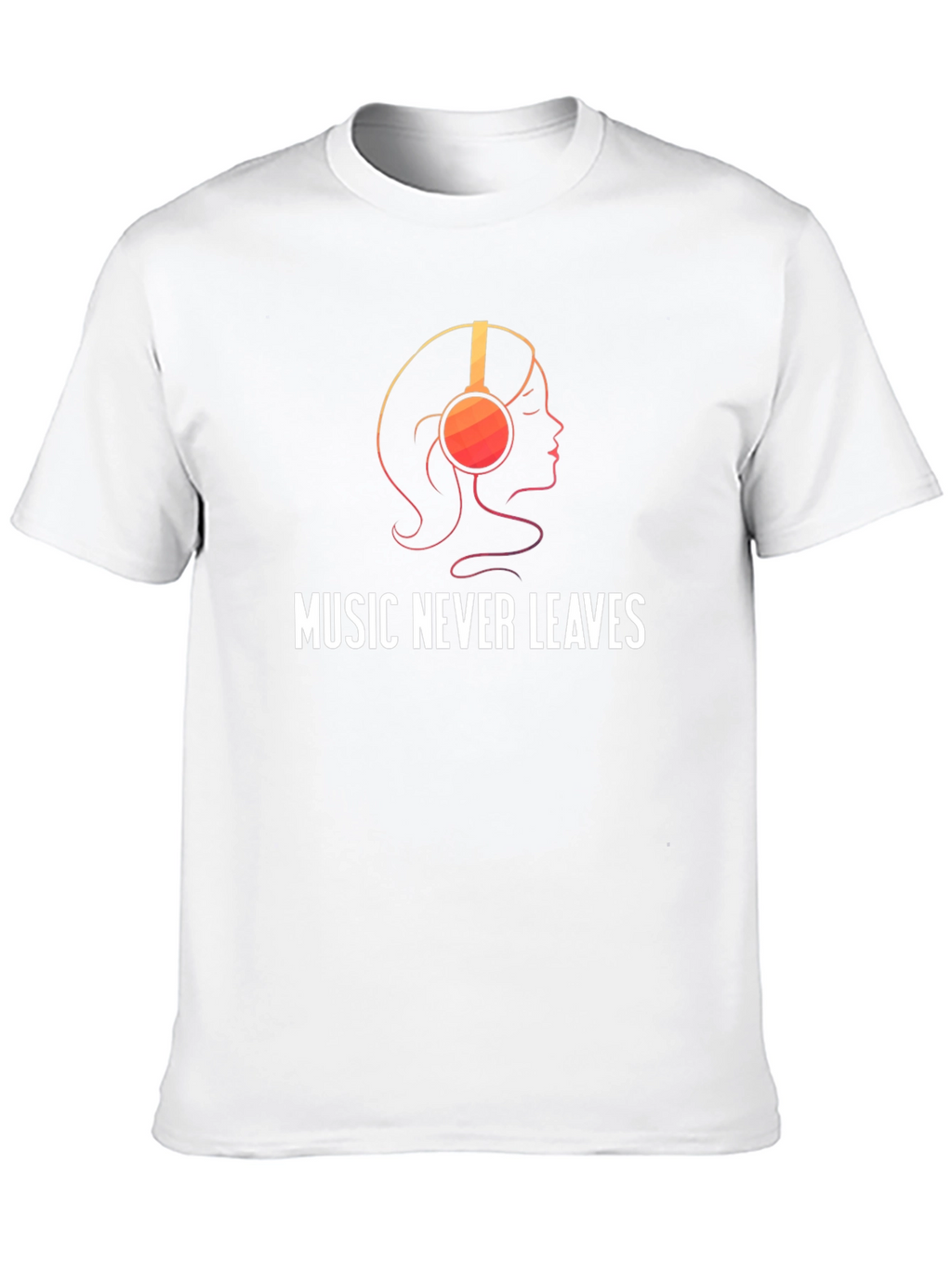 Music Never Leaves Black Graphic Tee