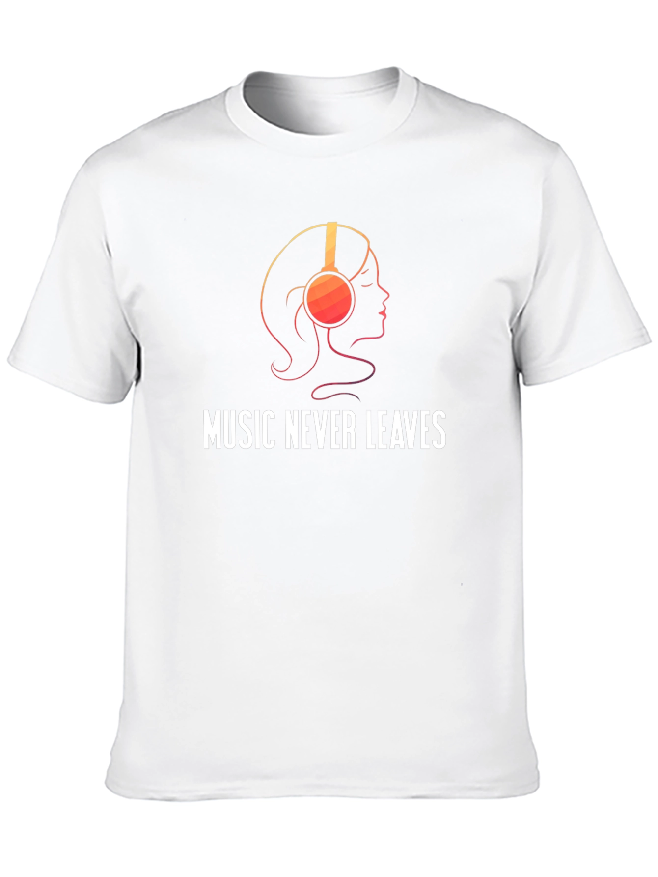 Music Never Leaves Black Graphic Tee