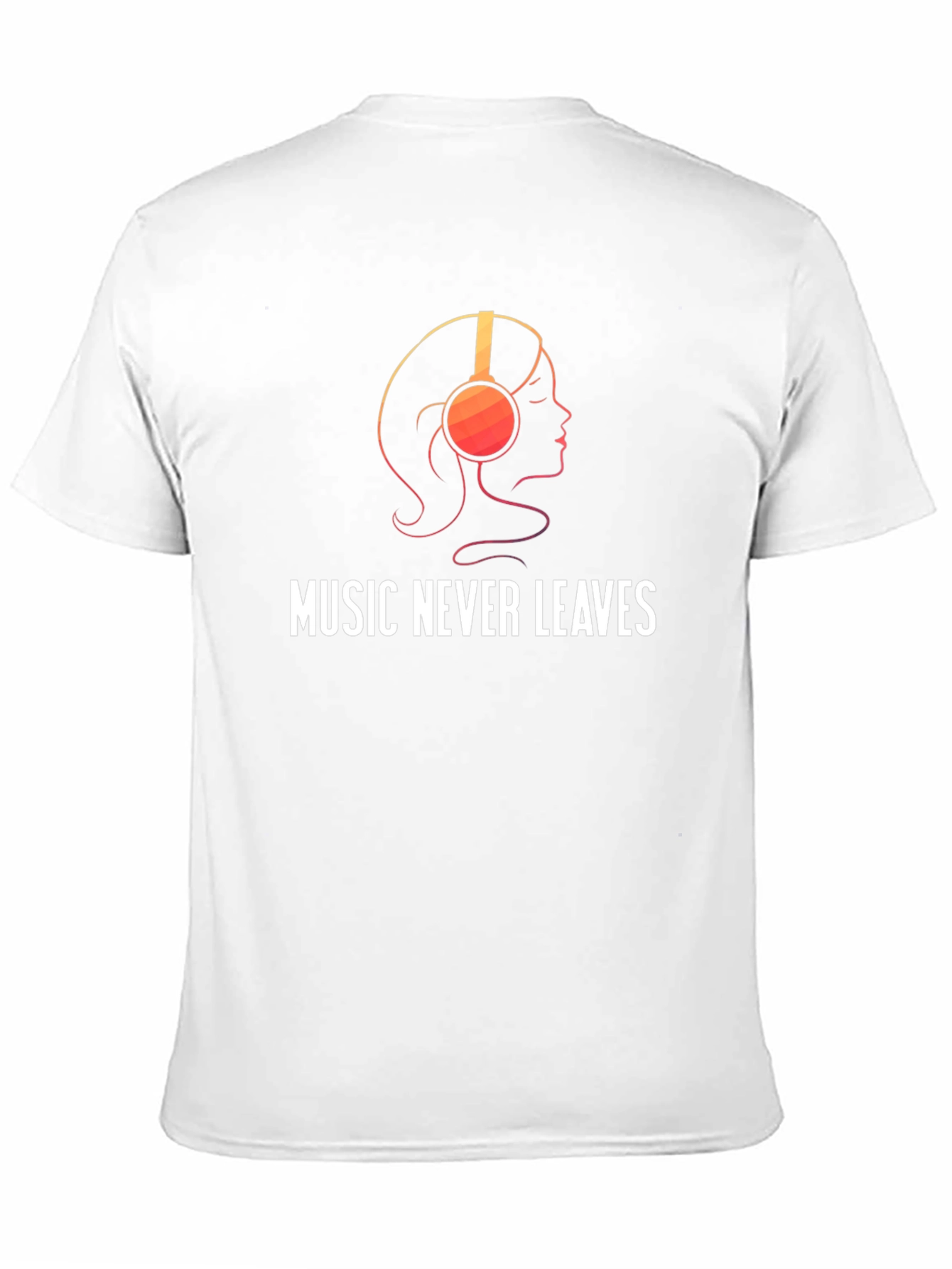 Music Never Leaves Black Graphic Tee