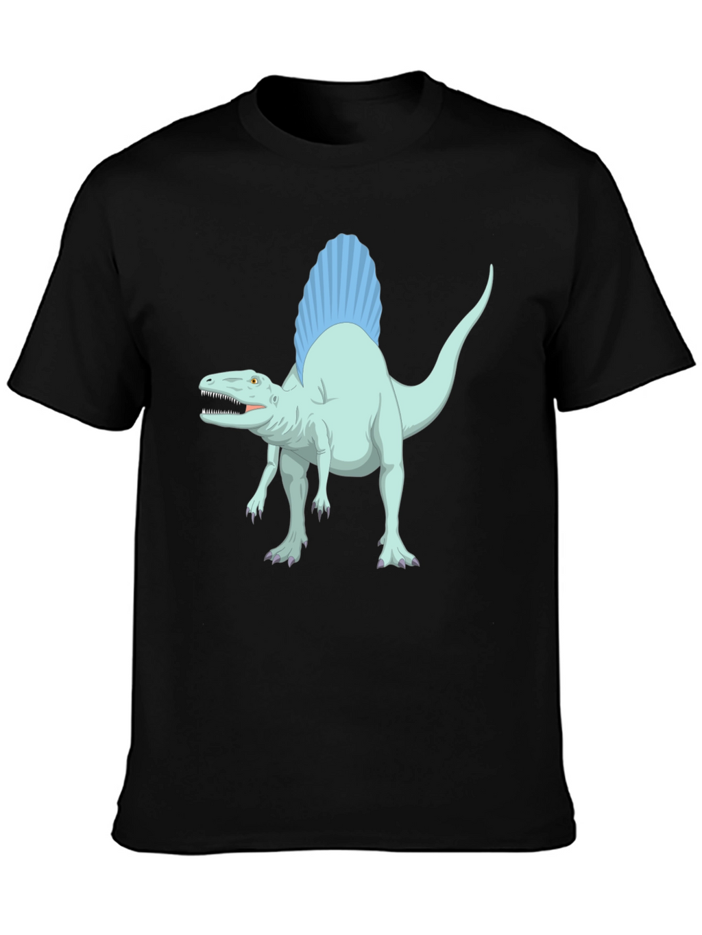 Spinosaurus Graphic Tee - Black Cotton T-Shirt