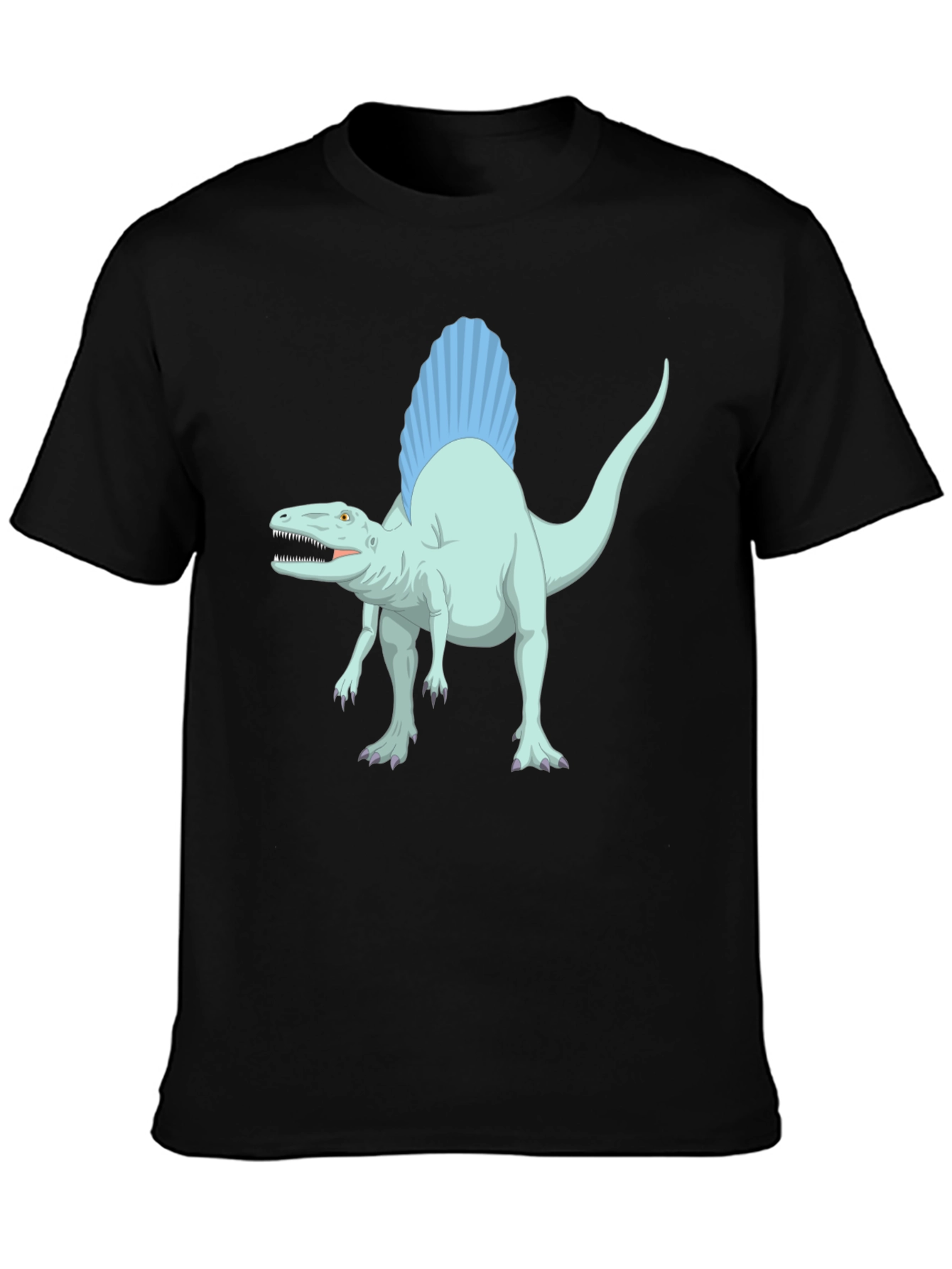Spinosaurus Graphic Tee - Black Cotton T-Shirt