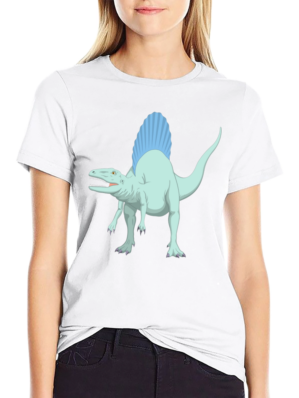 Spinosaurus Graphic Tee - Black Cotton T-Shirt