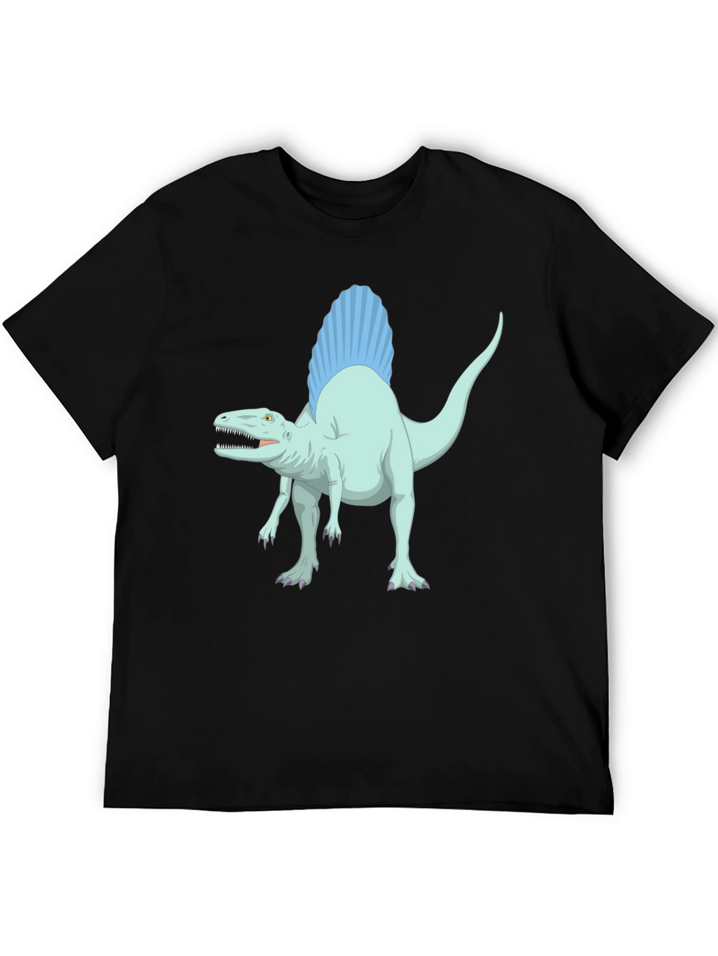 Spinosaurus Graphic Tee - Black Cotton T-Shirt