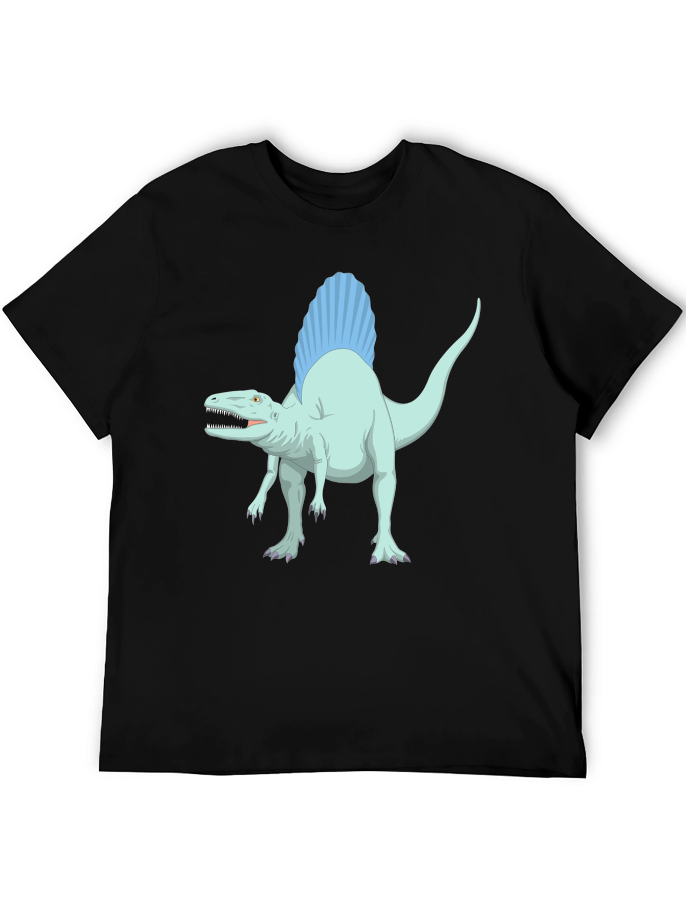 Spinosaurus Graphic Tee - Black Cotton T-Shirt