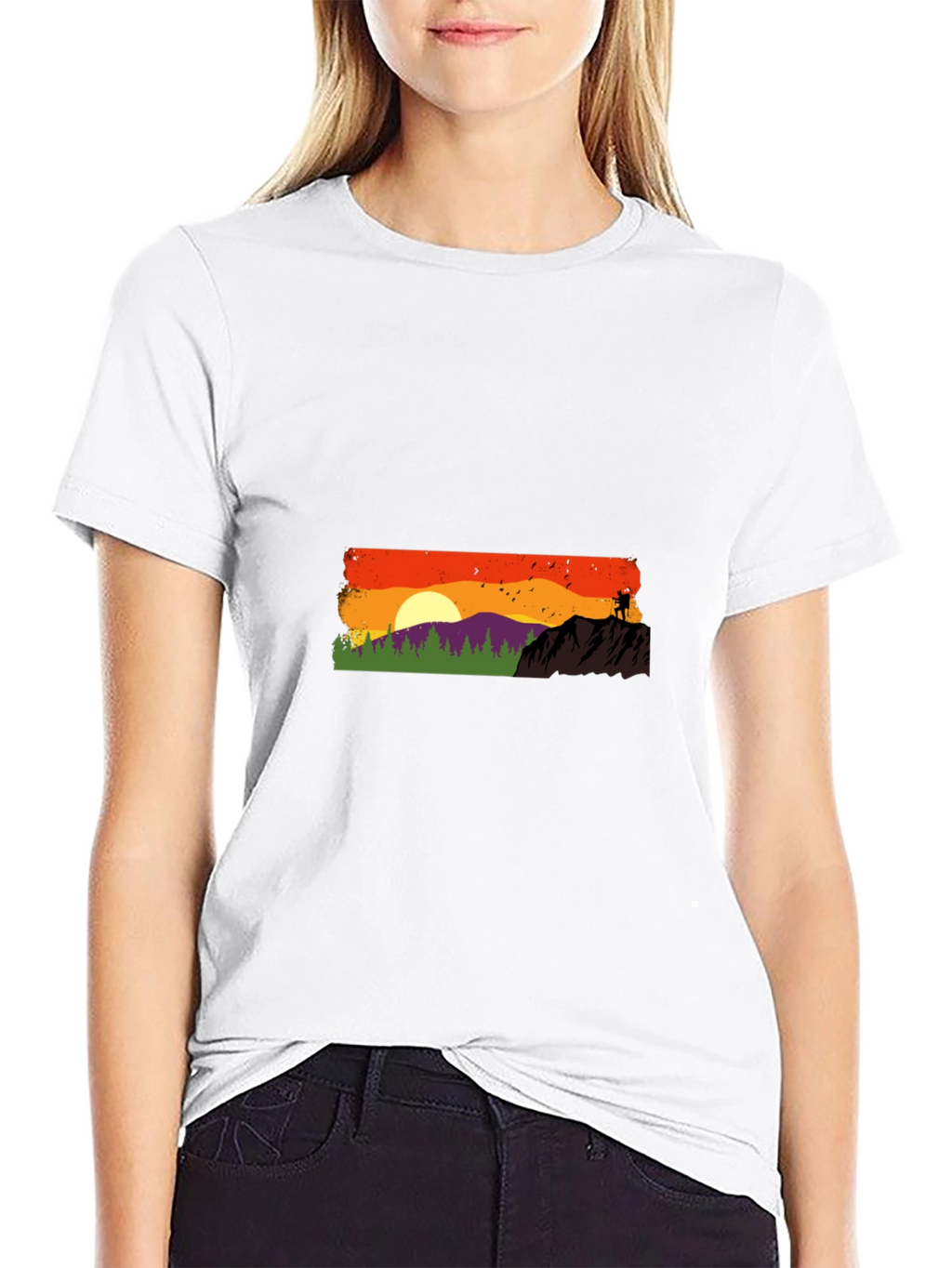 Sunset Hike Graphic Tee - Adventure Awaits!