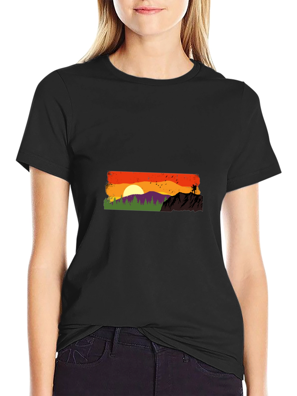Sunset Hike Graphic Tee - Adventure Awaits!