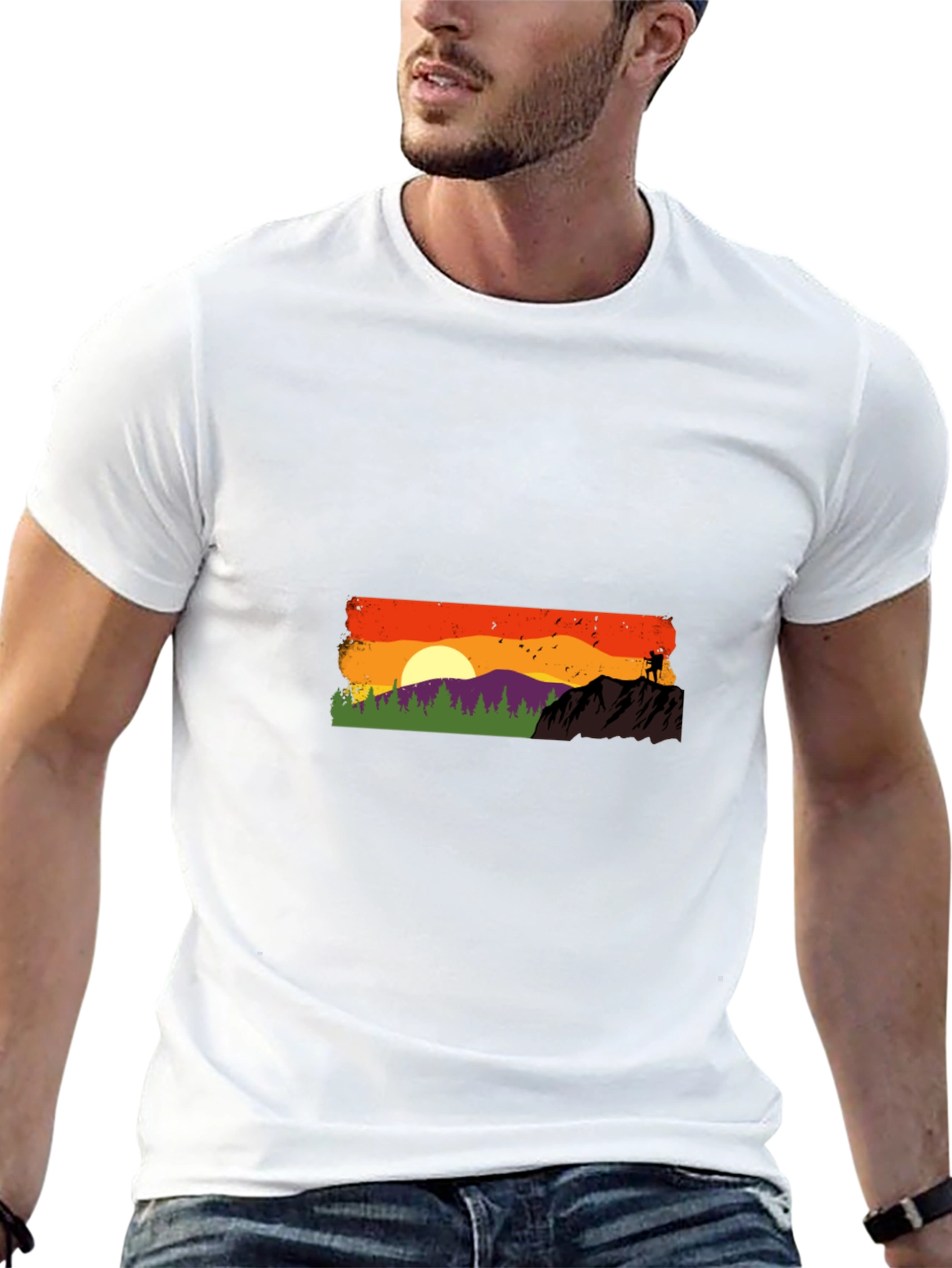 Sunset Hike Graphic Tee - Adventure Awaits!