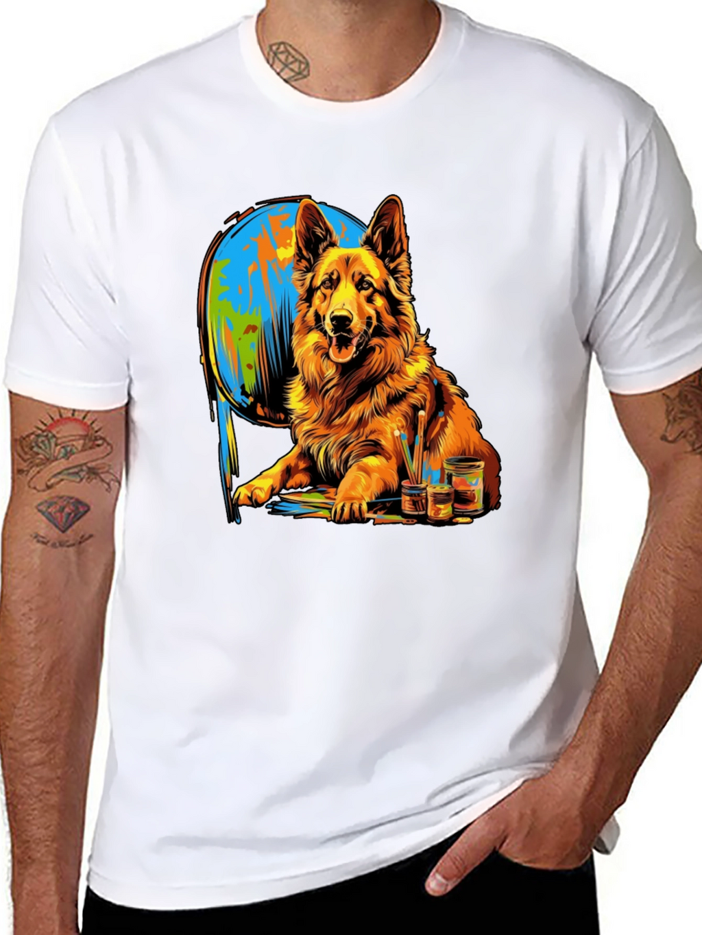 Dog Painting T-Shirt