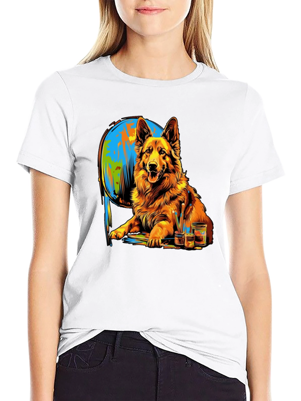 Dog Painting T-Shirt