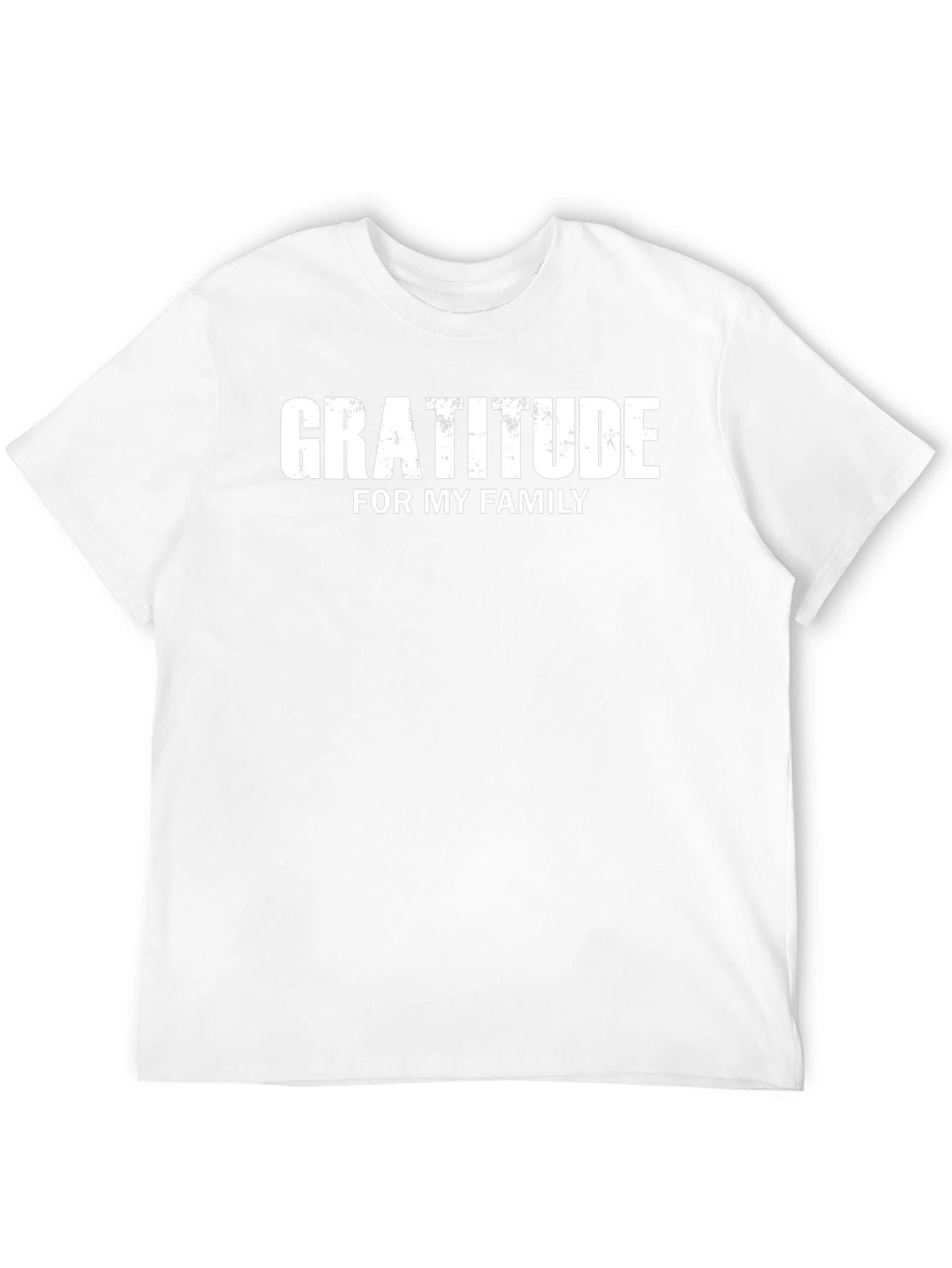 Gratitude for My Family Black T-Shirt