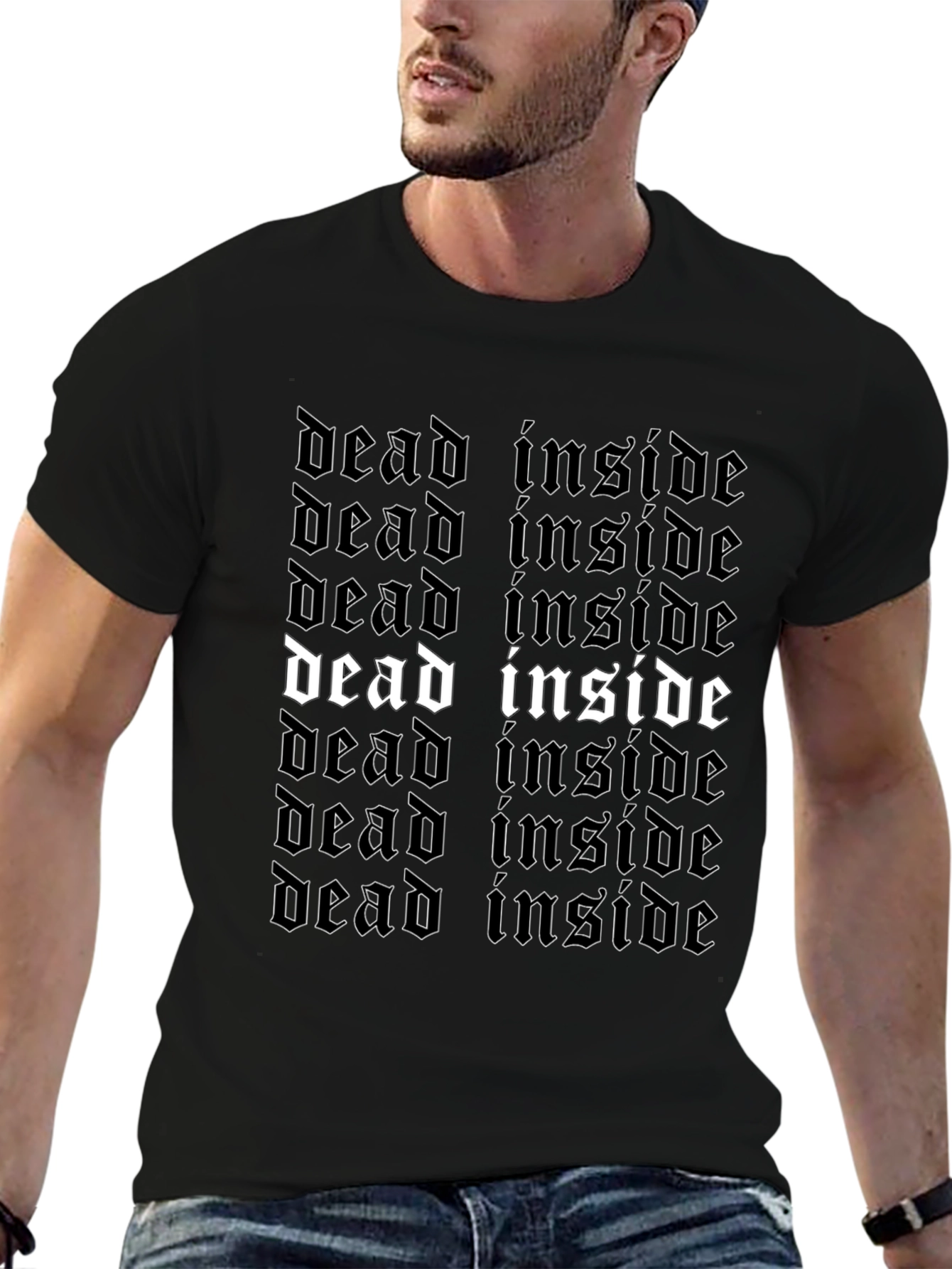Dead Inside Gothic T-Shirt - Edgy Style