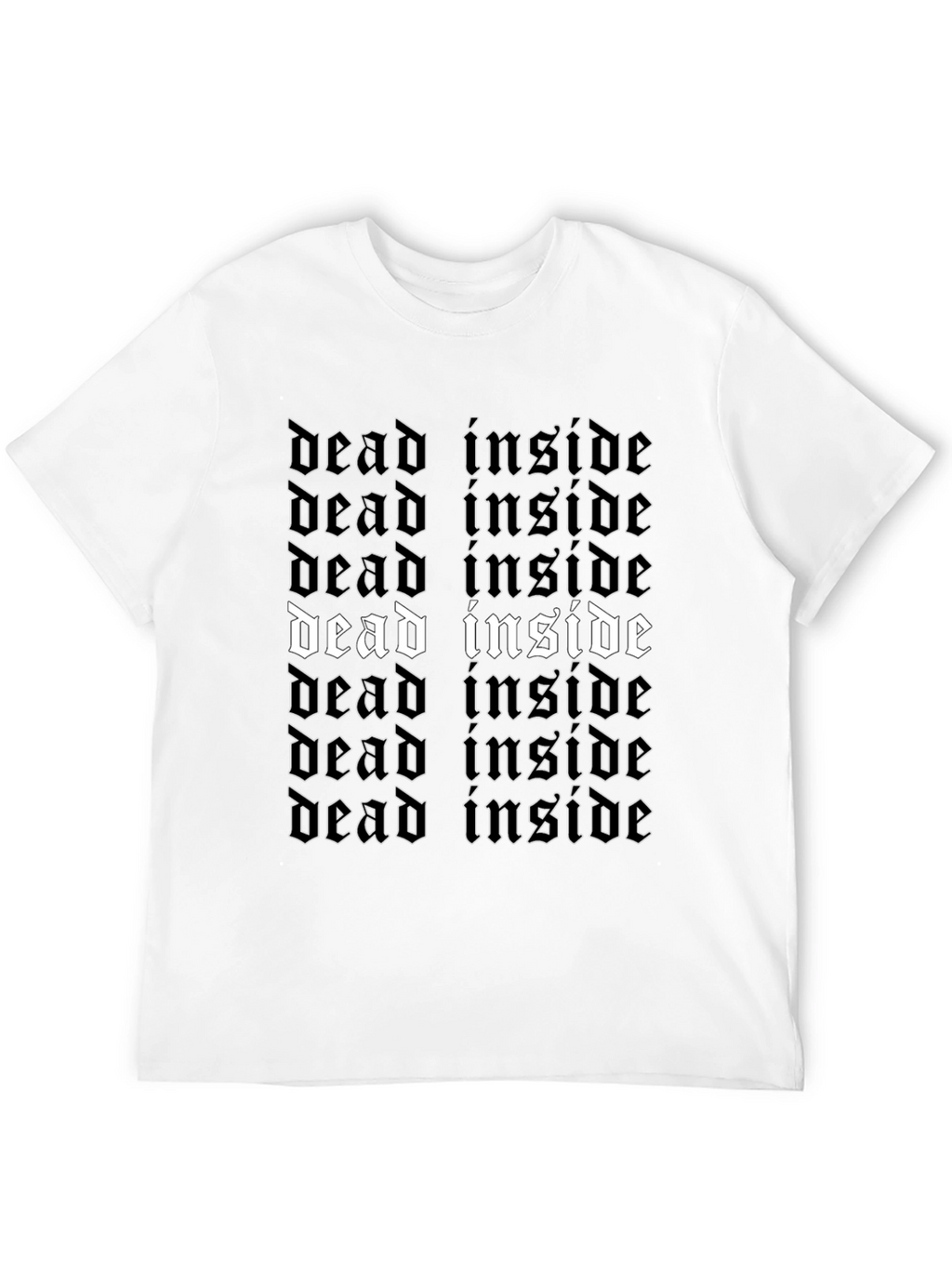 Dead Inside Gothic T-Shirt - Edgy Style