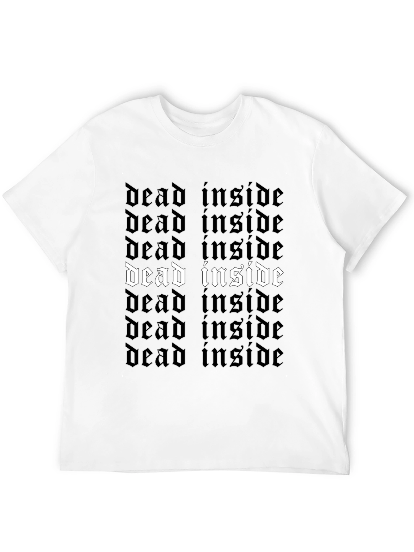 Dead Inside Gothic T-Shirt - Edgy Style
