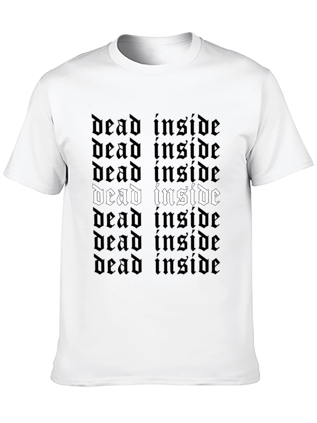 Dead Inside Gothic T-Shirt - Edgy Style