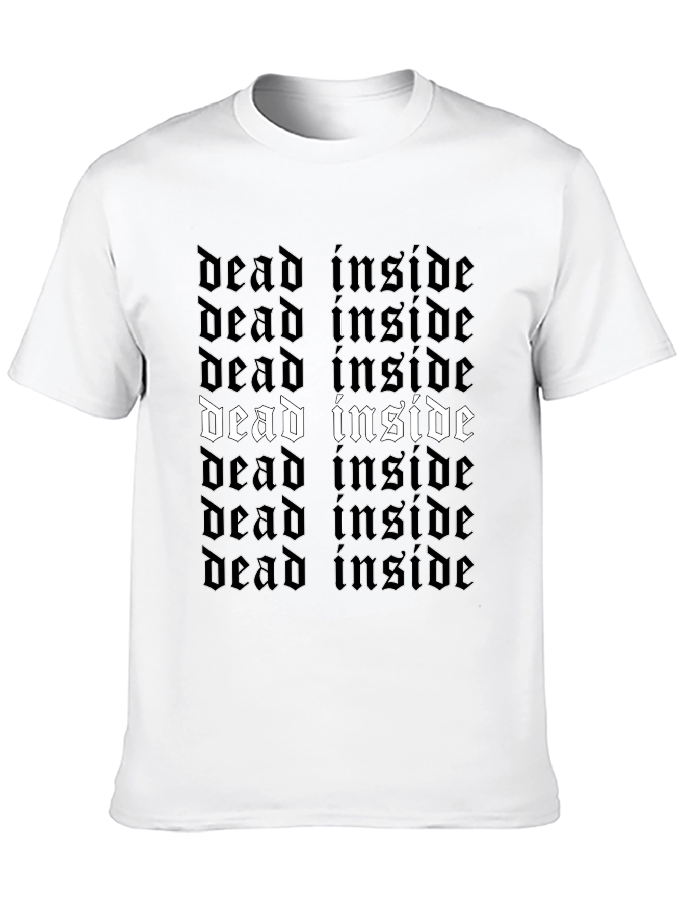 Dead Inside Gothic T-Shirt - Edgy Style