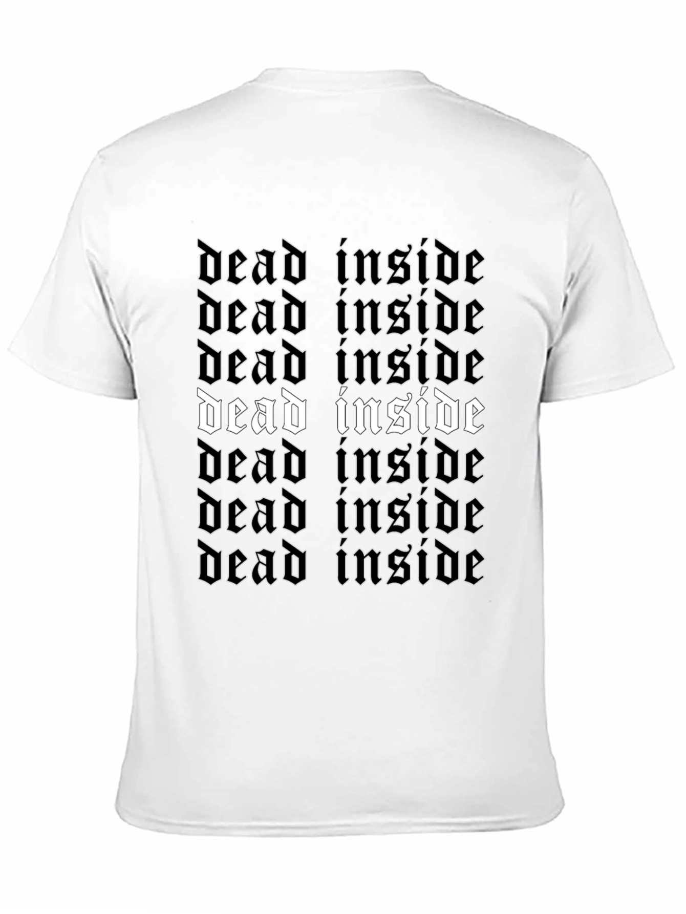 Dead Inside Gothic T-Shirt - Edgy Style