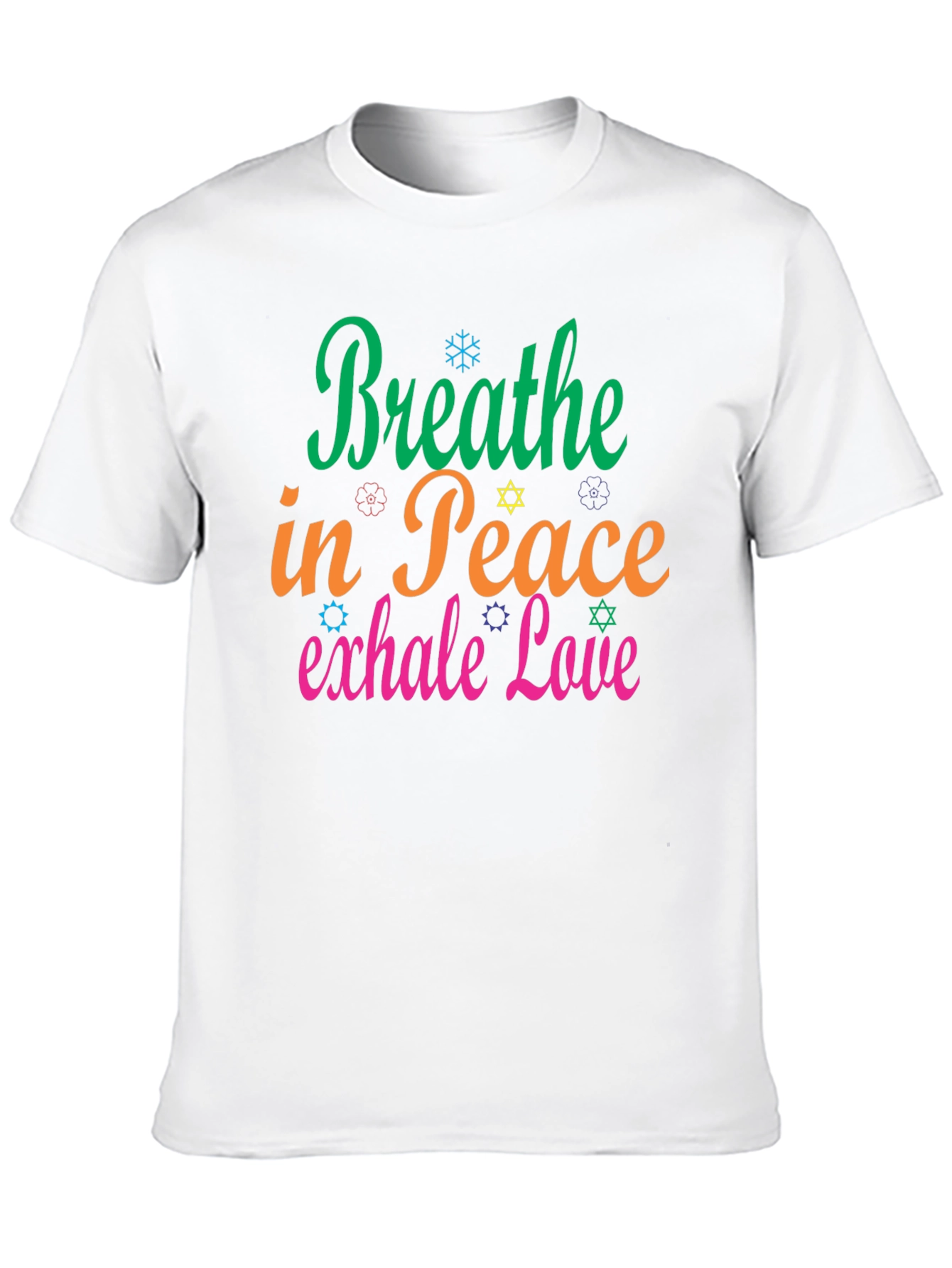Breathe in Peace Exhale Love Black T-Shirt