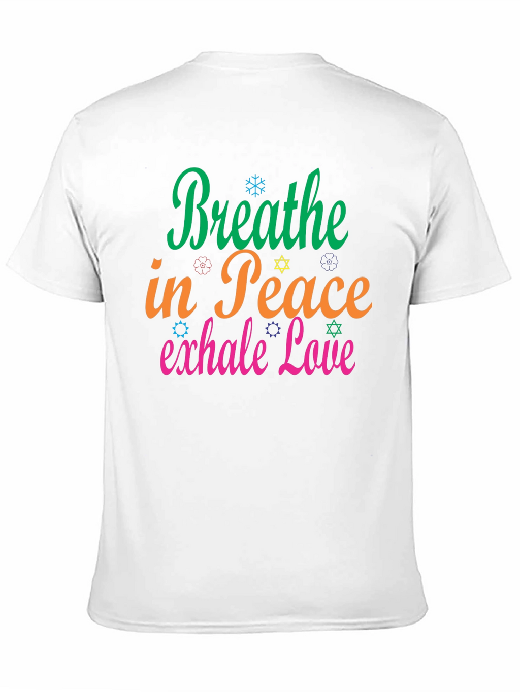 Breathe in Peace Exhale Love Black T-Shirt