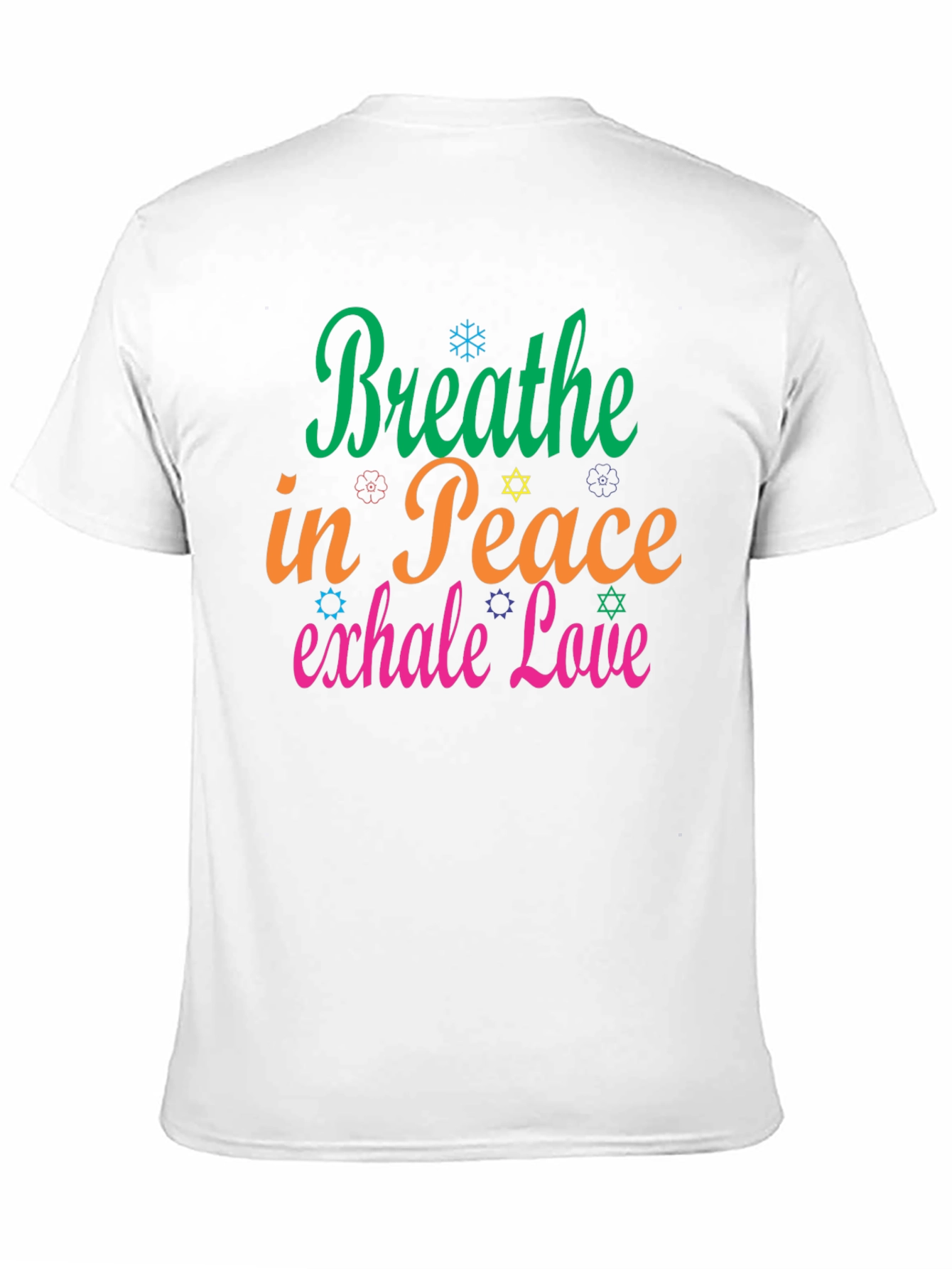 Breathe in Peace Exhale Love Black T-Shirt