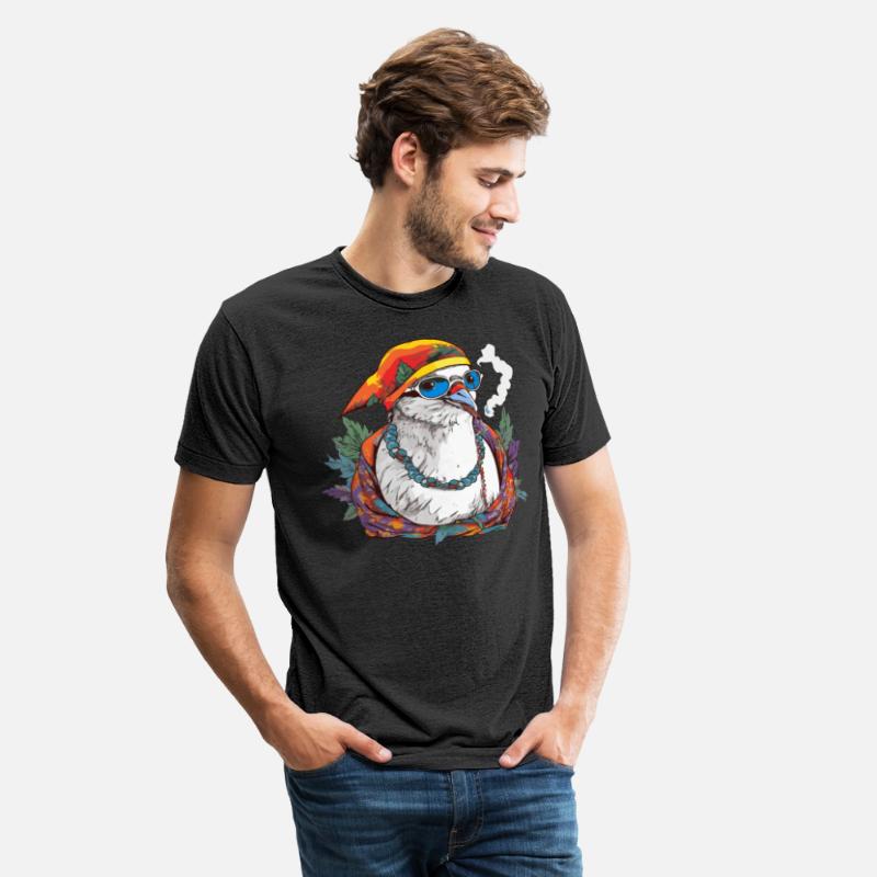 Peace Dove With Joint In The Beak, Hippie Glasses,