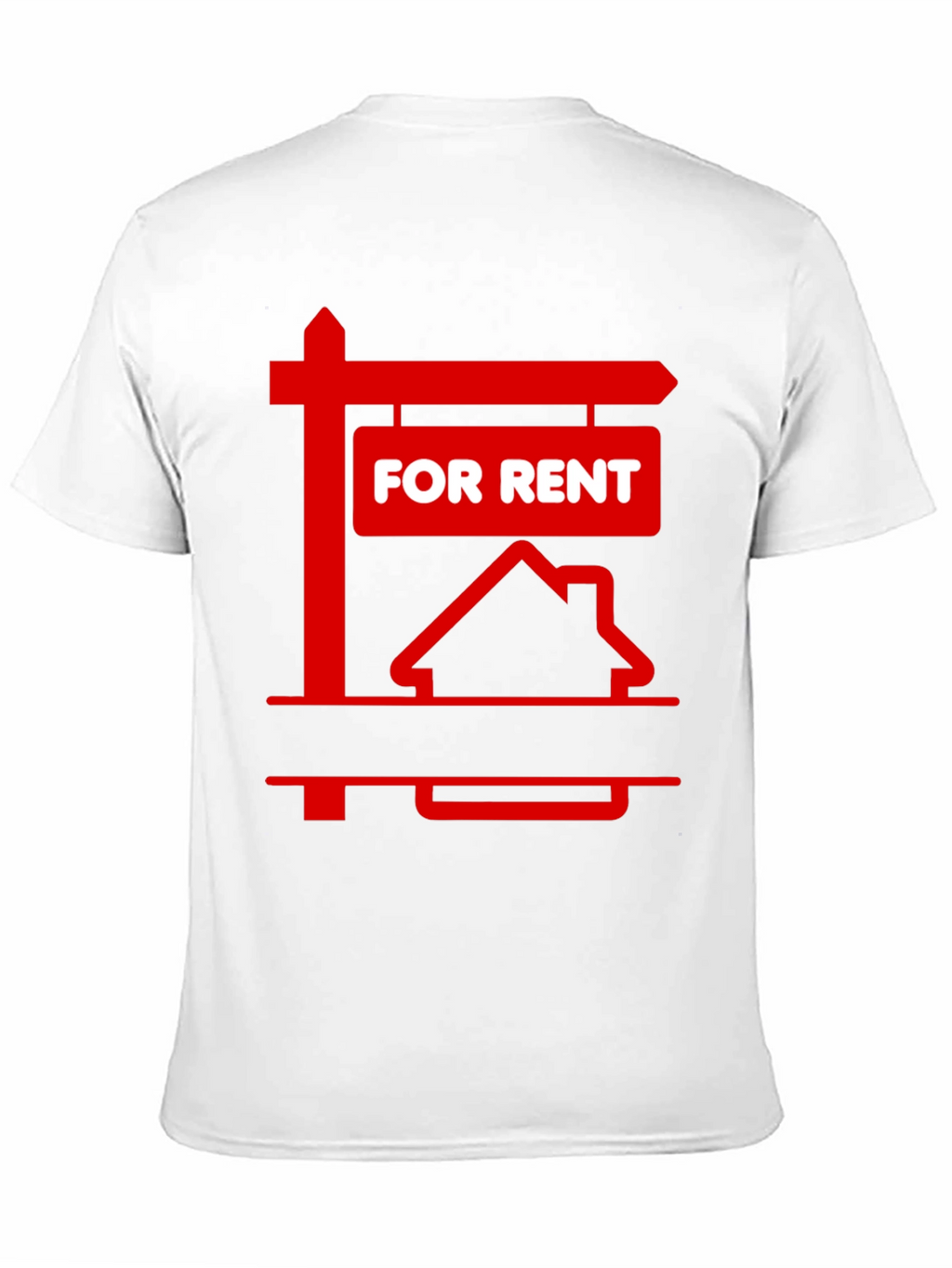 For Rent Sign Graphic Tee - Black