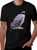 Eagle Graphic Tee - Mens Black Cotton T-Shirt