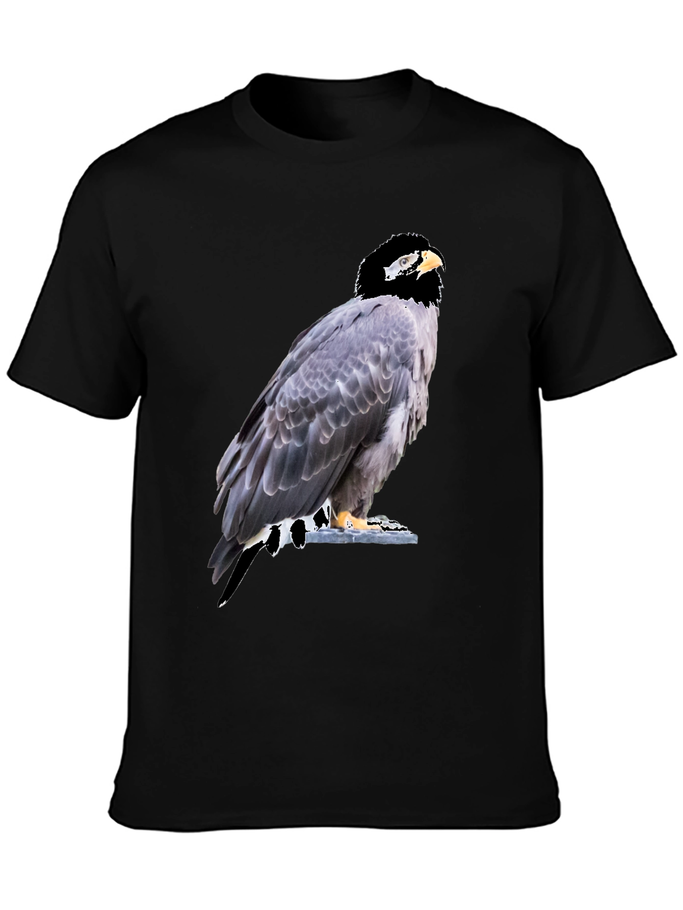 Eagle Graphic Tee - Mens Black Cotton T-Shirt