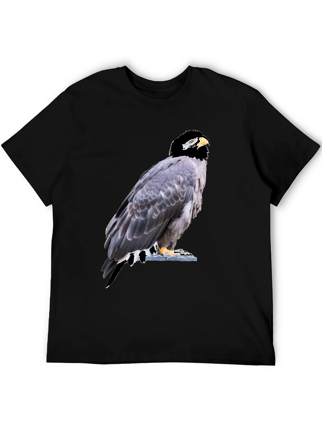 Eagle Graphic Tee - Mens Black Cotton T-Shirt