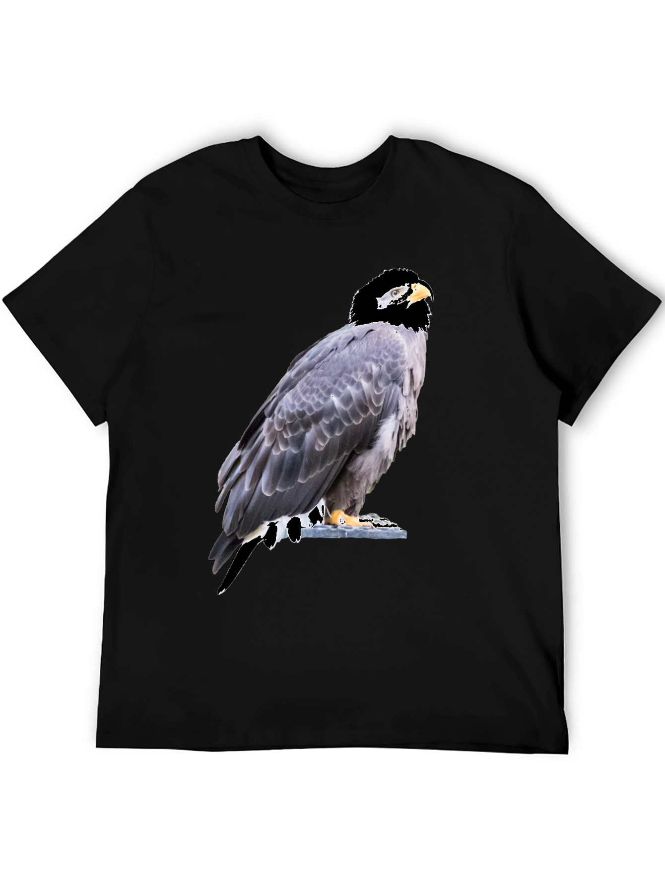 Eagle Graphic Tee - Mens Black Cotton T-Shirt