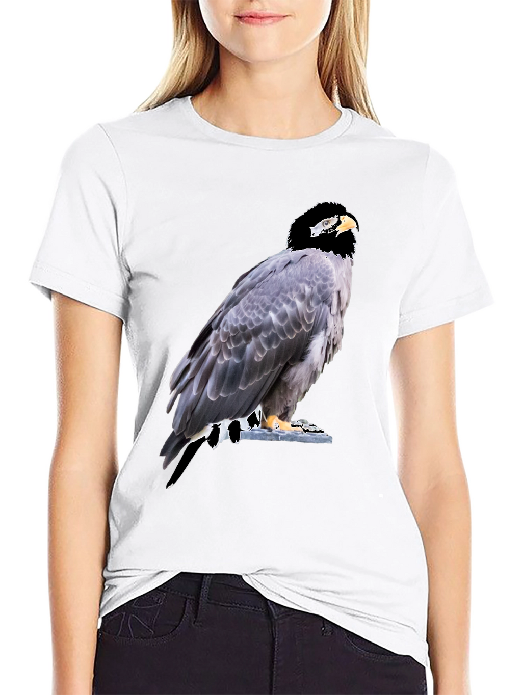 Eagle Graphic Tee - Mens Black Cotton T-Shirt