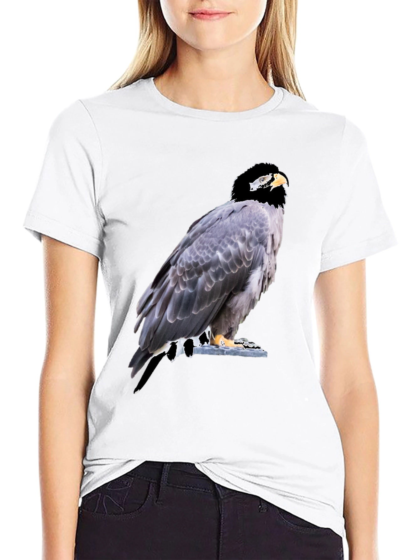 Eagle Graphic Tee - Mens Black Cotton T-Shirt