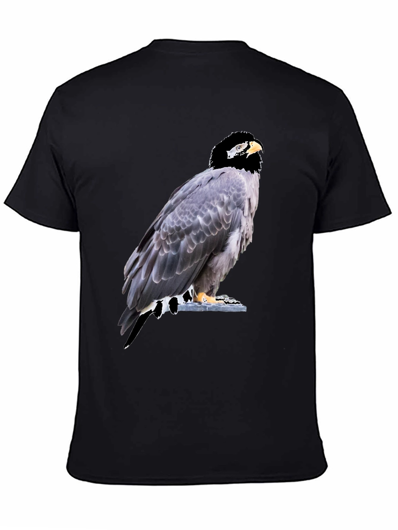 Eagle Graphic Tee - Mens Black Cotton T-Shirt