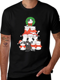 Festive Cat Christmas Tree T-Shirt
