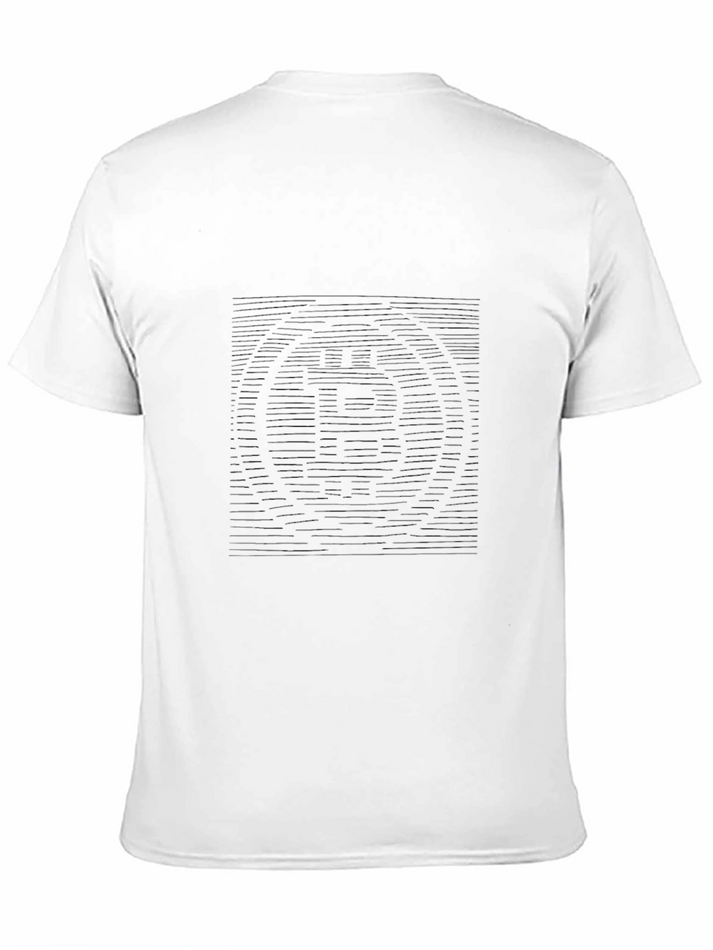 Modern Striped Graphic Tee - Black