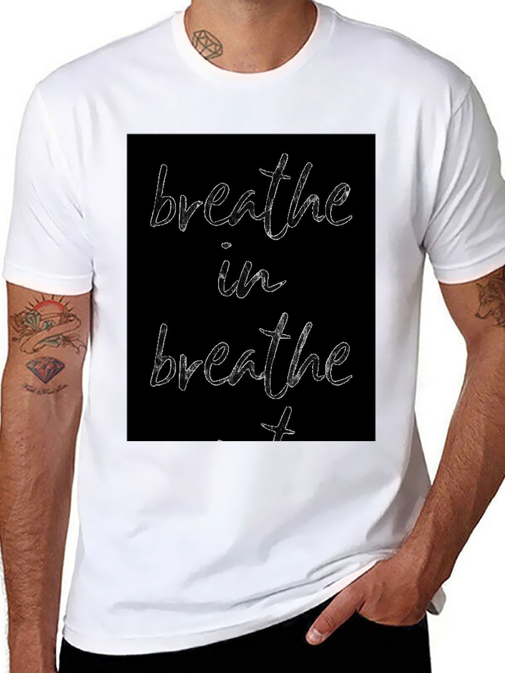 Breathe In Breathe Out Graphic Tee