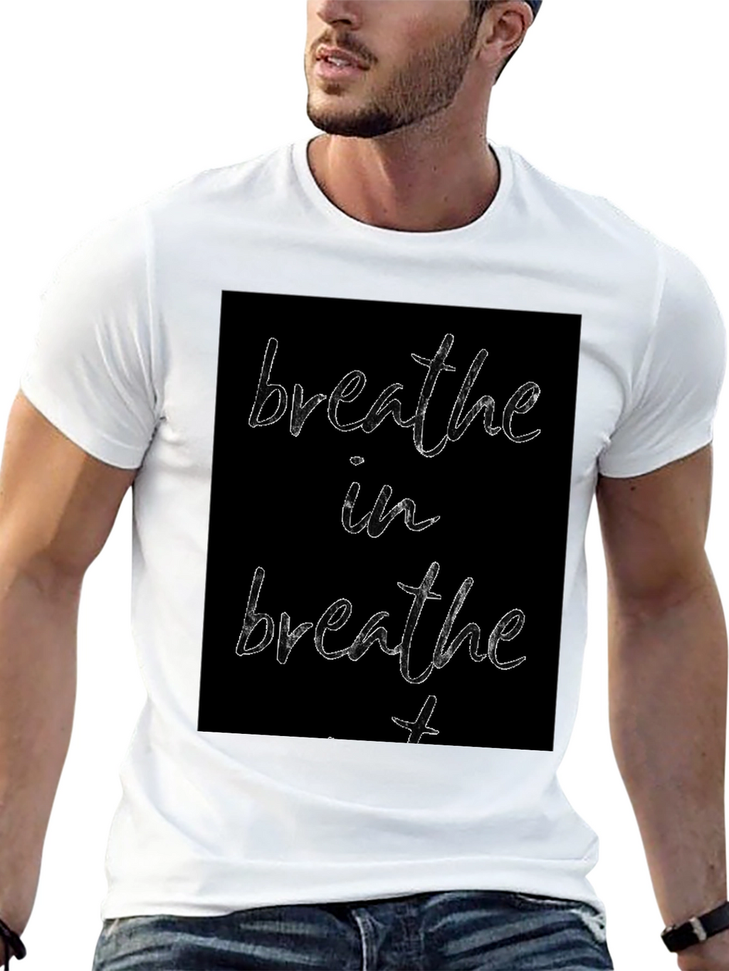 Breathe In Breathe Out Graphic Tee