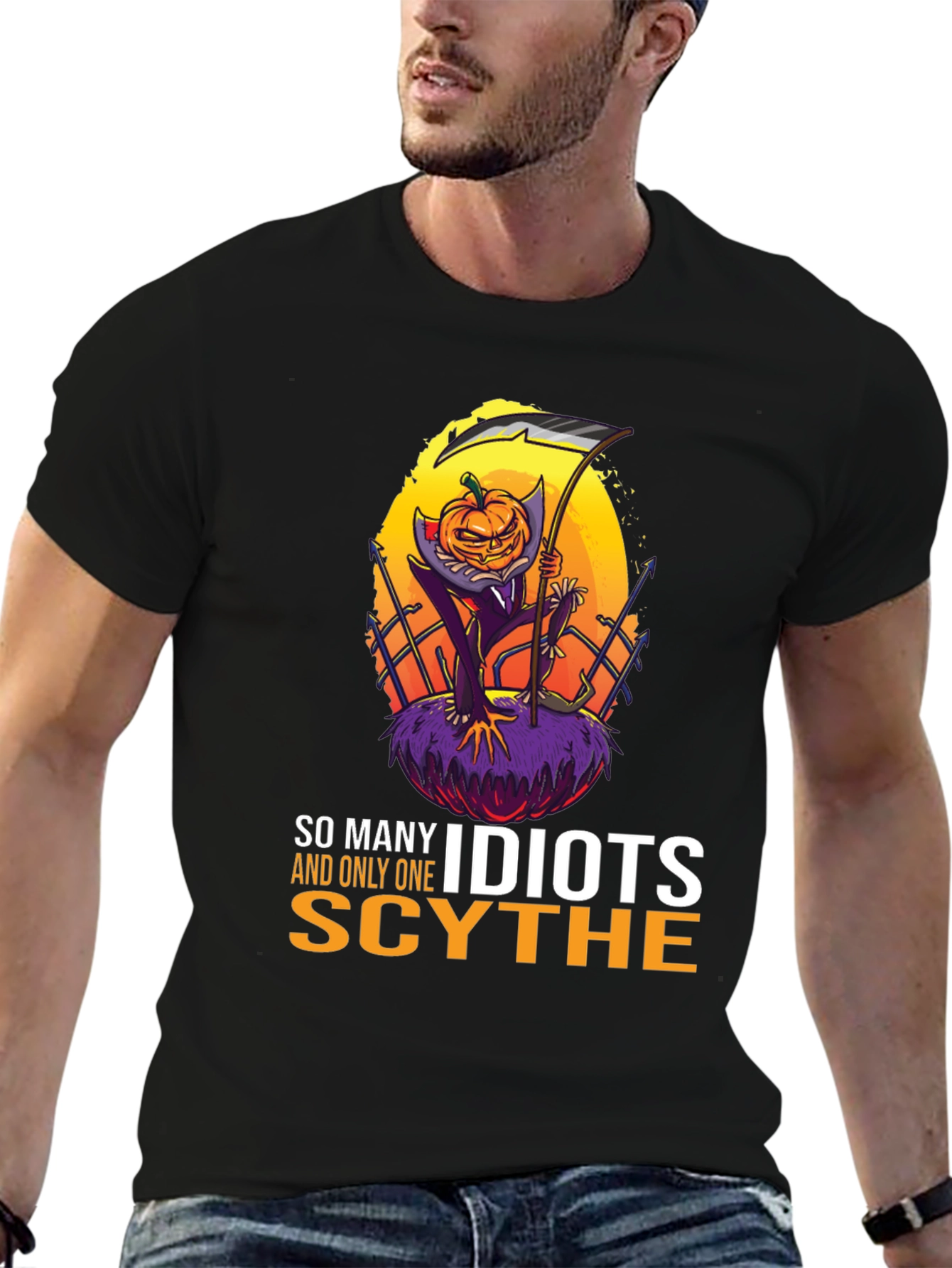 So Many Idiots Only One Scythe Halloween T-Shirt