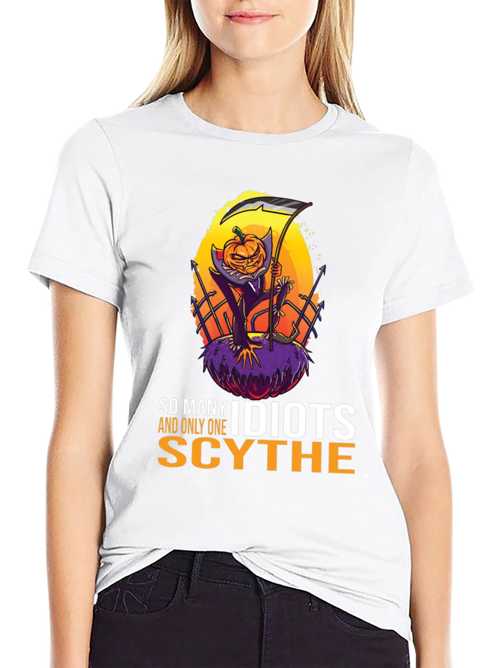 So Many Idiots Only One Scythe Halloween T-Shirt
