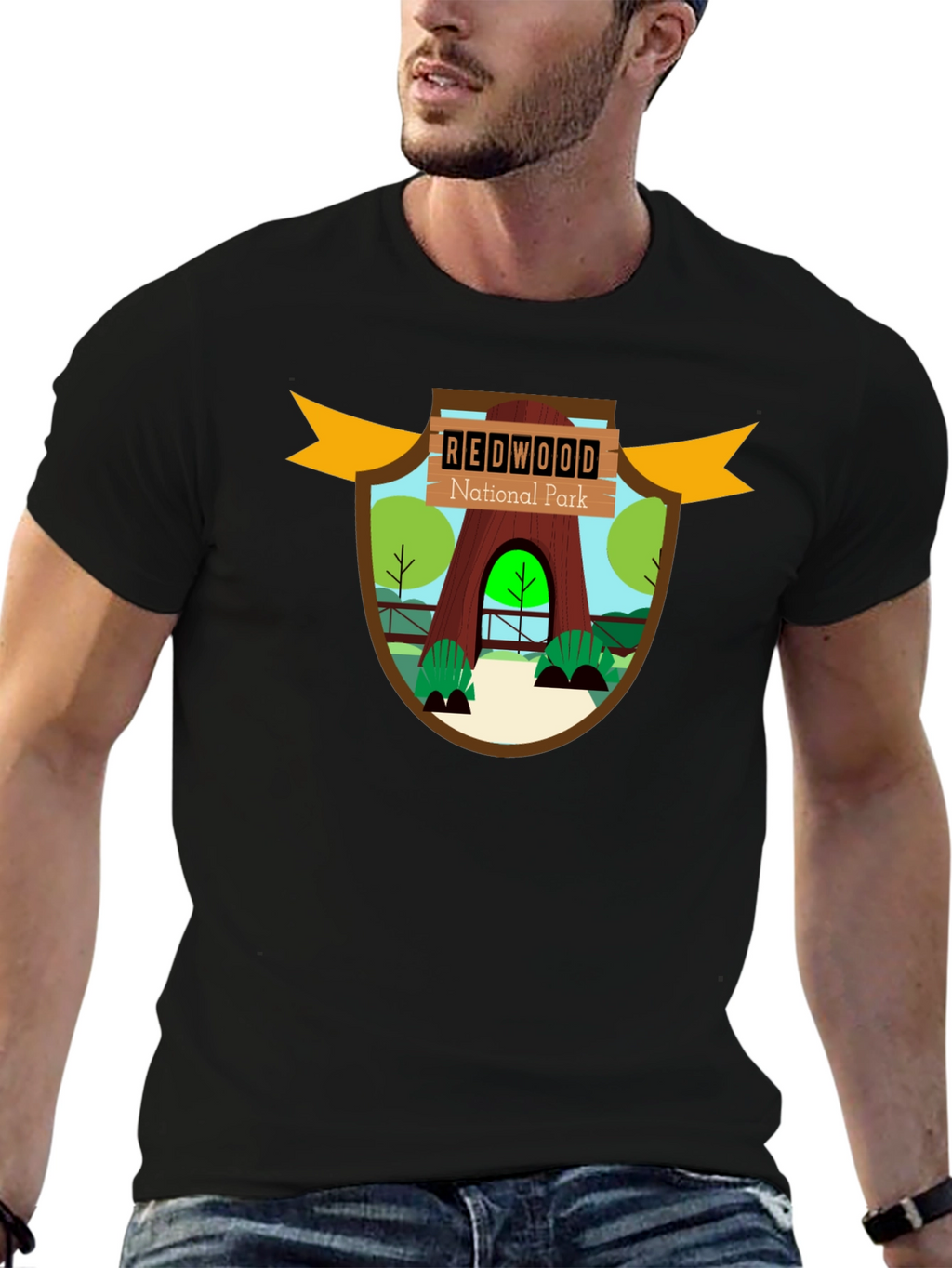 Redwood National Park Graphic Tee - Black
