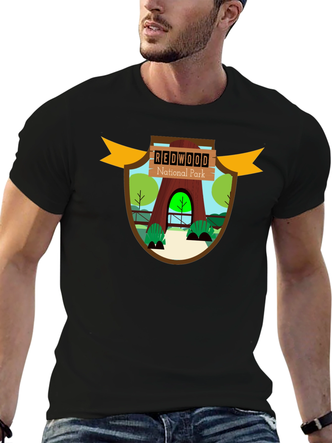 Redwood National Park Graphic Tee - Black