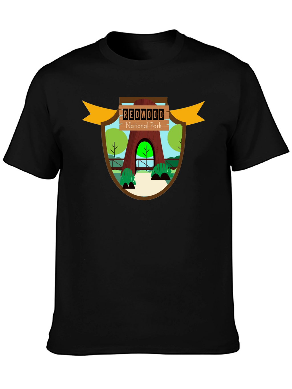 Redwood National Park Graphic Tee - Black